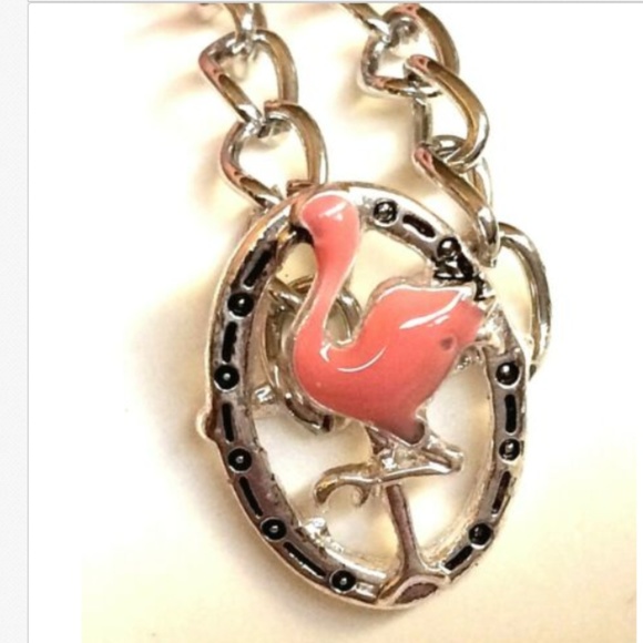 Silver Flamingo Bracelet Anklet 8-10.5" Island - Picture 2 of 8